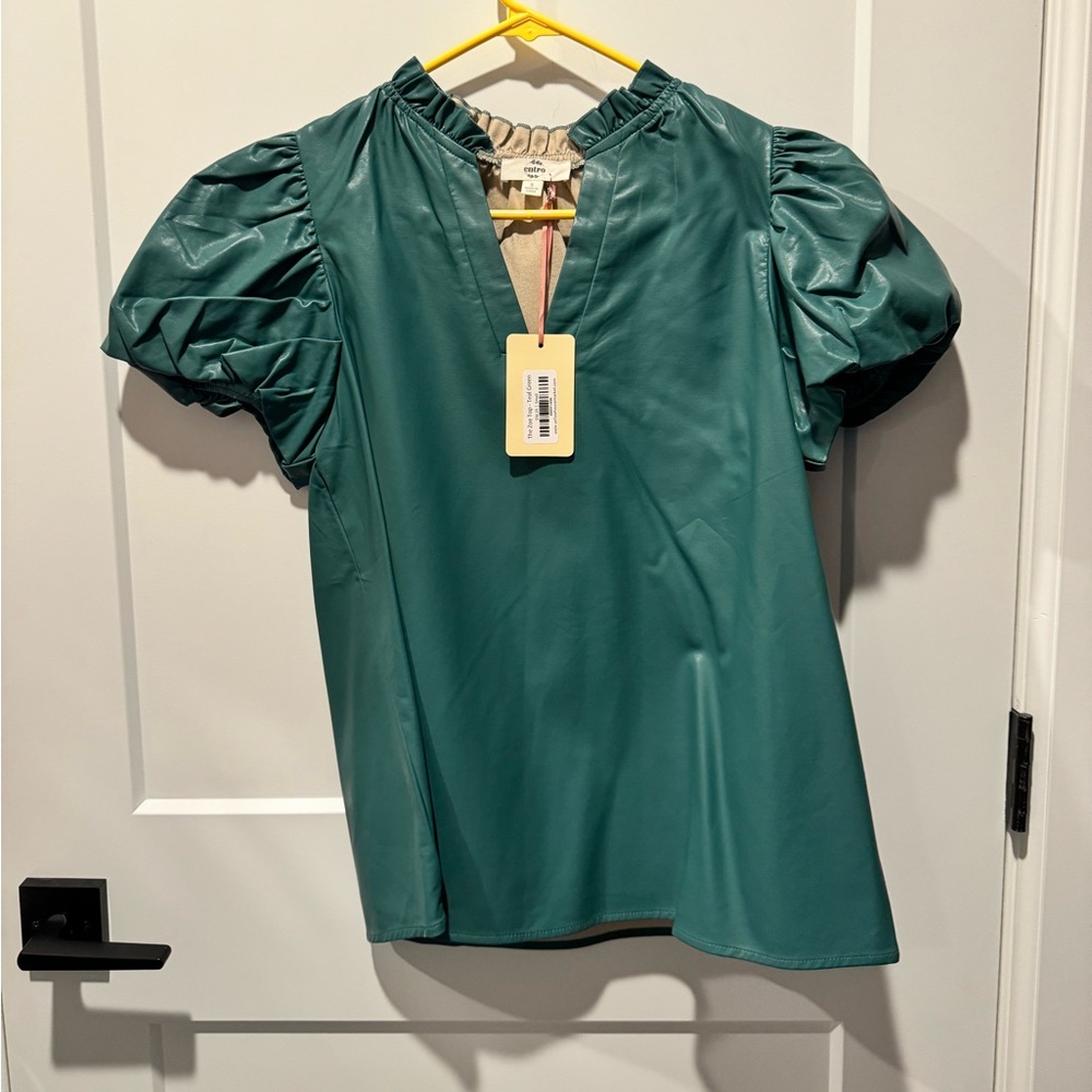 Faux Leather Shirt (NWT)
